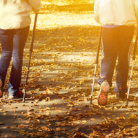 ① ノルディックウォーキング